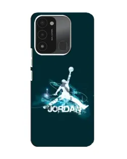 Чохол для TECNO Spark 8C з картинкою «Jordan Blue Fire»