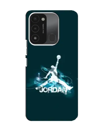 Чехол для TECNO Spark 8C с картинкой «Jordan Blue Fire»