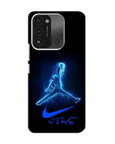Чехол для TECNO Spark 8C с картинкой «Jordan Neon Blue»