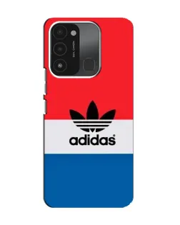 Чехол для TECNO Spark 8C с картинкой «Ретро блоки Adidas»
