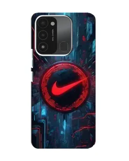 Чехол для TECNO Spark 8C с картинкой «Техногенный стиль Nike»