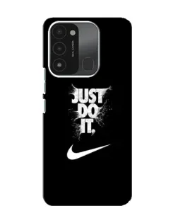 Чехол для TECNO Spark 8C с картинкой «Текстовый принт Nike»
