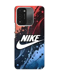 Чехол для TECNO Spark 8C с картинкой «Градиентный принт Найк»