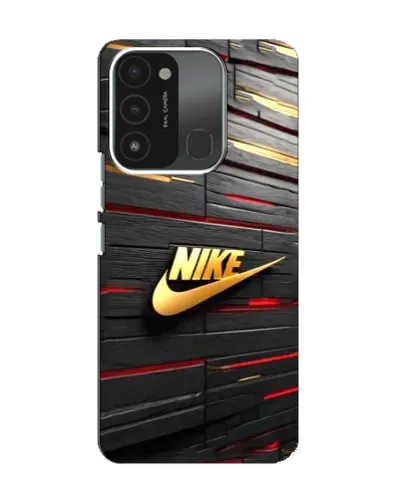 Чехол для TECNO Spark 8C с картинкой «Золотой Nike на металле» Чехол для TECNO Spark 8C с картинкой «Золотой Nike на металле»