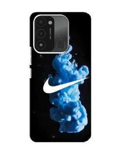 Чехол для TECNO Spark 8C с картинкой «Nike и синий дым»