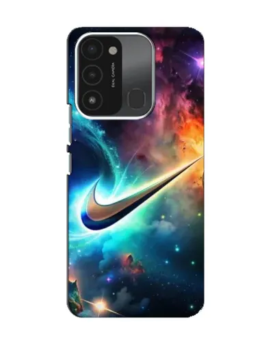 Чехол для TECNO Spark 8C с картинкой «Космический Nike Swoosh» Чехол для TECNO Spark 8C с картинкой «Космический Nike Swoosh»