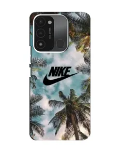 Чехол для TECNO Spark 8C с картинкой «Тропический принт Nike»