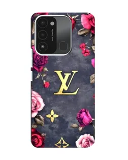 Чехол для TECNO Spark 8C с картинкой «Цветочный Louis Vuitton» Чехол для TECNO Spark 8C с картинкой «Цветочный Louis Vuitton»