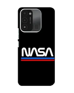 Чехол для TECNO Spark 8C с картинкой «NASA — классика Red Blue» Чехол для TECNO Spark 8C с картинкой «NASA — классика Red Blue»