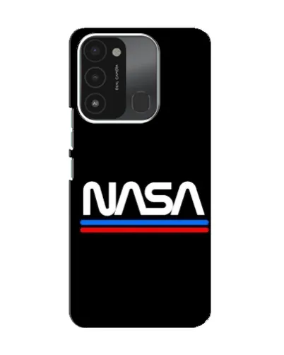 Чехол для TECNO Spark 8C с картинкой «NASA — классика Red Blue»