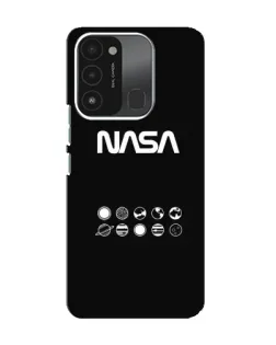 Чехол для TECNO Spark 8C с картинкой «NASA — технический принт»
