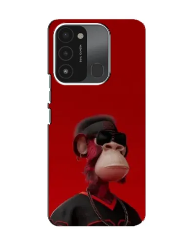 Чехол для TECNO Spark 8C с картинкой «Bored Ape в красном» Чехол для TECNO Spark 8C с картинкой «Bored Ape в красном»