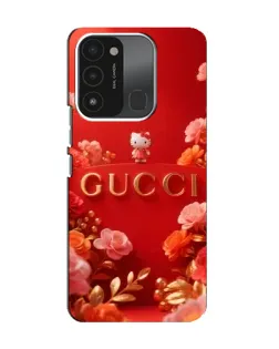 Чехол для TECNO Spark 8C с картинкой «Gucci — золотой сад»