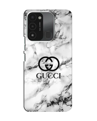 Чехол для TECNO Spark 8C с картинкой «Gucci — мраморный шик»