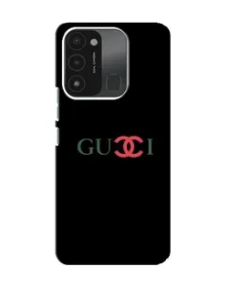 Чехол для TECNO Spark 8C с картинкой «Gucci — красный градиент»