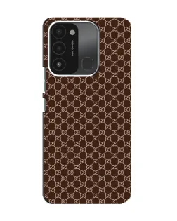 Чехол для TECNO Spark 8C с картинкой «Gucci — шоколадная сетка»