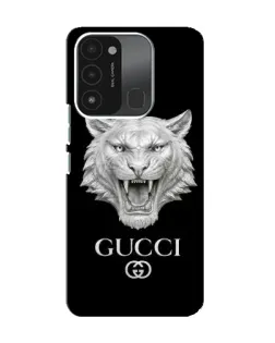 Чехол для TECNO Spark 8C с картинкой «Gucci — серебряный лев»