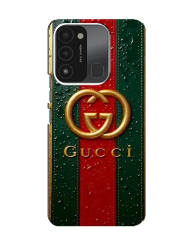 Чехол для TECNO Spark 8C с картинкой «Gucci — фирменная полоса и золото» Чехол для TECNO Spark 8C с картинкой «Gucci — фирменная полоса и золото»