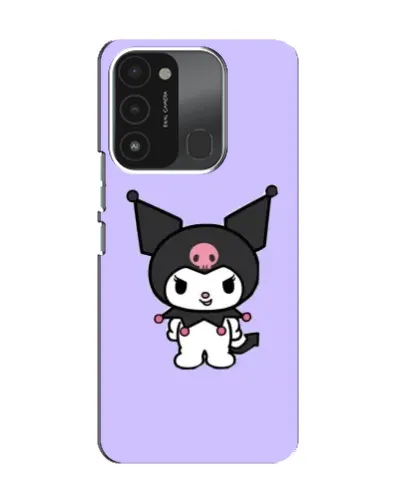 Чехол для TECNO Spark 8C с картинкой «Kuromi — нежный фиолетовый»
