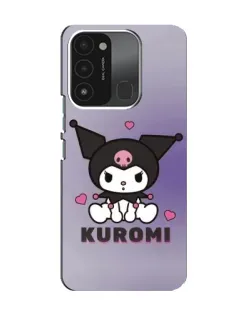 Чехол для TECNO Spark 8C с картинкой «Kuromi — фиолетовый арт»
