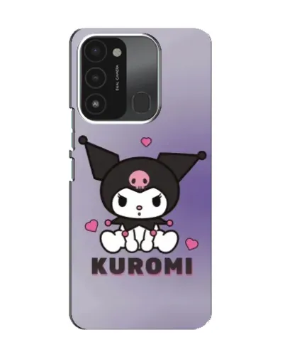 Чехол для TECNO Spark 8C с картинкой «Kuromi — фиолетовый арт»