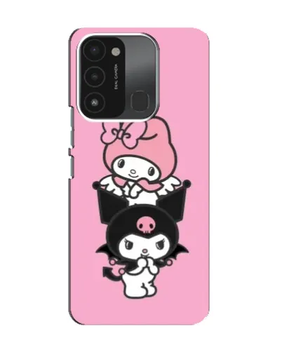 Чехол для TECNO Spark 8C с картинкой «My Melody и Kuromi»