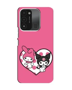 Чехол для TECNO Spark 8C с картинкой «Kuromi и My Melody»