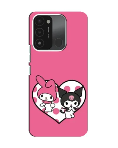 Чехол для TECNO Spark 8C с картинкой «Kuromi и My Melody»
