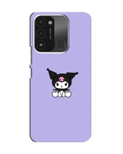Чехол для TECNO Spark 8C с картинкой «Kuromi — фиолетовый минимализм»