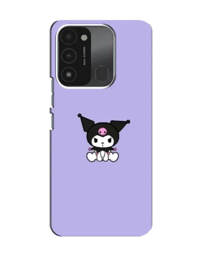 Чехол для TECNO Spark 8C с картинкой «Kuromi — фиолетовый минимализм»