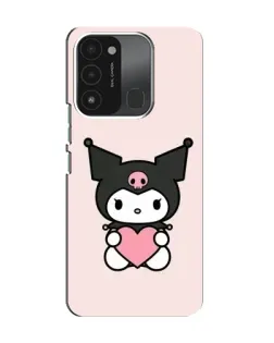 Чехол для TECNO Spark 8C с картинкой «Kuromi и сердце»