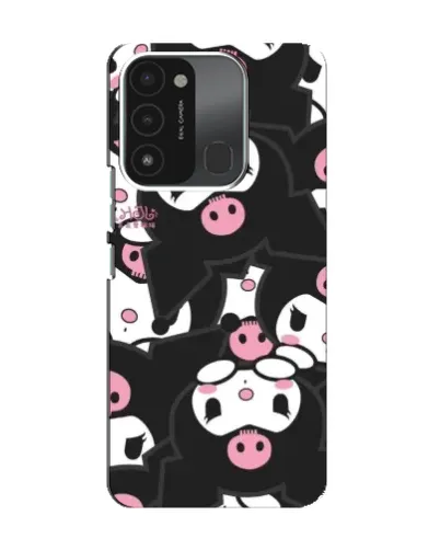 Чехол для TECNO Spark 8C с картинкой «Паттерн голов Куроми»