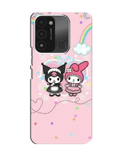 Чехол для TECNO Spark 8C с картинкой «My Melody и Kuromi»