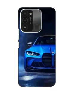 Чехол для TECNO Spark 8C с картинкой «Голубая BMW M4» Чехол для TECNO Spark 8C с картинкой «Голубая BMW M4»