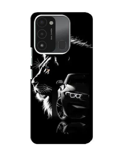 Чехол для TECNO Spark 8C с картинкой «BMW и лев» Чехол для TECNO Spark 8C с картинкой «BMW и лев»