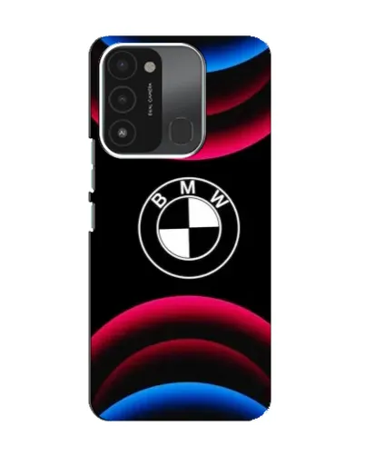 Чехол для TECNO Spark 8C с картинкой «Логотип BMW и неоновые дуги» Чехол для TECNO Spark 8C с картинкой «Логотип BMW и неоновые дуги»
