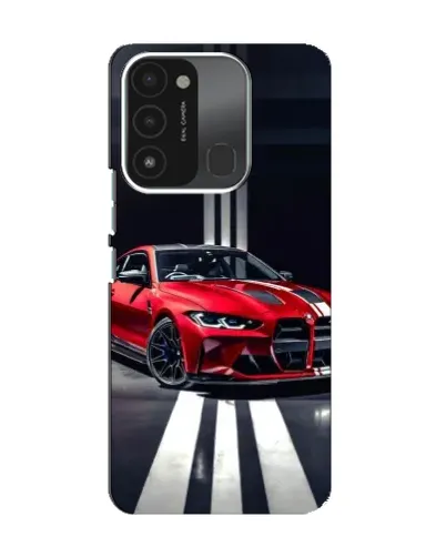 Чехол для TECNO Spark 8C с картинкой «Красная BMW на дороге» Чехол для TECNO Spark 8C с картинкой «Красная BMW на дороге»