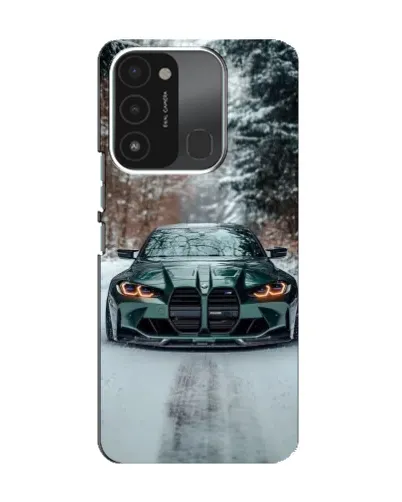 Чехол для TECNO Spark 8C с картинкой «BMW в зимнем лесу» Чехол для TECNO Spark 8C с картинкой «BMW в зимнем лесу»