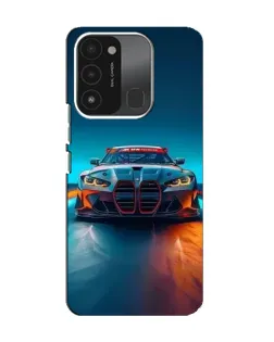 Чехол для TECNO Spark 8C с картинкой «BMW — огни неона» Чехол для TECNO Spark 8C с картинкой «BMW — огни неона»