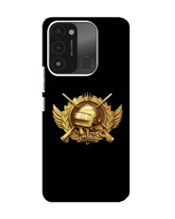 Чехол для TECNO Spark 8C с картинкой «PUBG — оранжевый градиент»