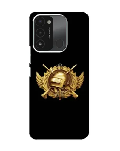 Чехол для TECNO Spark 8C с картинкой «PUBG — оранжевый градиент»