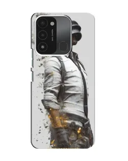 Чехол для TECNO Spark 8C с картинкой «PUBG — боец в пыли»