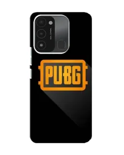 Чехол для TECNO Spark 8C с картинкой «PUBG — рамка лого»