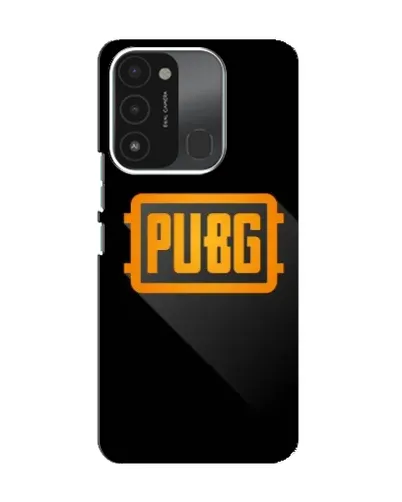 Чехол для TECNO Spark 8C с картинкой «PUBG — рамка лого»