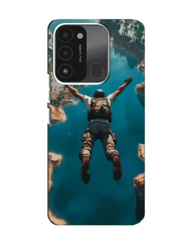 Чехол для TECNO Spark 8C с картинкой «PUBG — свободное падение»
