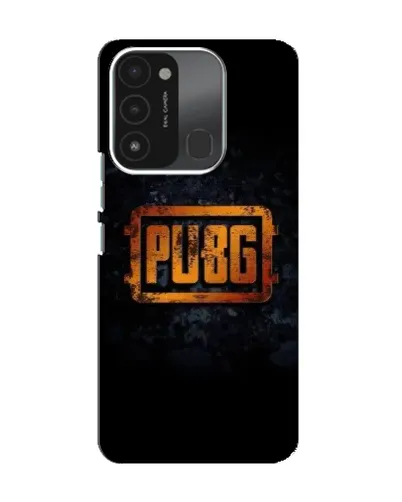Чехол для TECNO Spark 8C с картинкой «PUBG — золотой логотип»