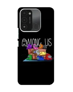 Чехол для TECNO Spark 8C с картинкой «Логотип Among Us»