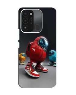 Чехол для TECNO Spark 8C с картинкой «Among Us — 3D стиль»