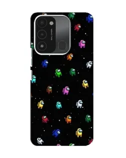 Чехол для TECNO Spark 8C с картинкой «Экипаж Among Us»