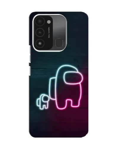 Чехол для TECNO Spark 8C с картинкой «Among Us неон-арт» Чехол для TECNO Spark 8C с картинкой «Among Us неон-арт»